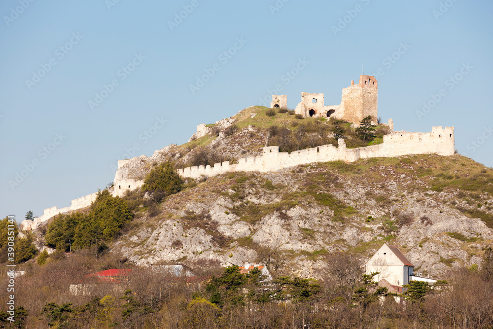 Fototapeta premium Staatz ruins, Mistelbach District, Lower Austria, Austria