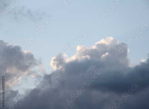 Pictures painted in the sky by clouds and the sun.