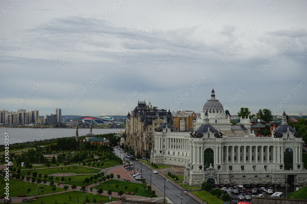 Kazan after the rain from the observation deck.