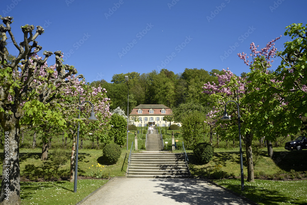 spa gardens in Bad Brückenau near Frankfurt