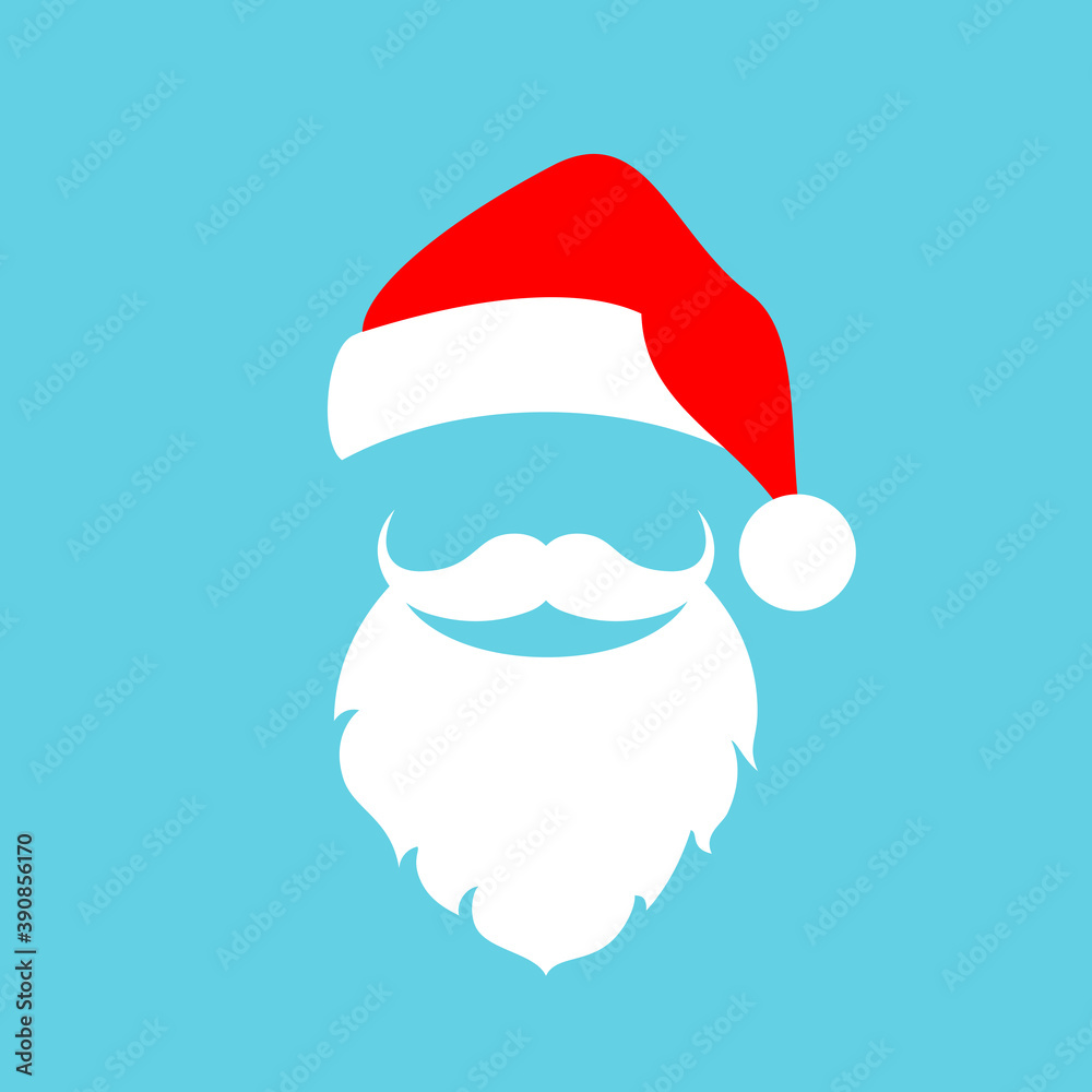 Santa Claus Christmas costume vector icon Santa Claus Christmas costume vector icon