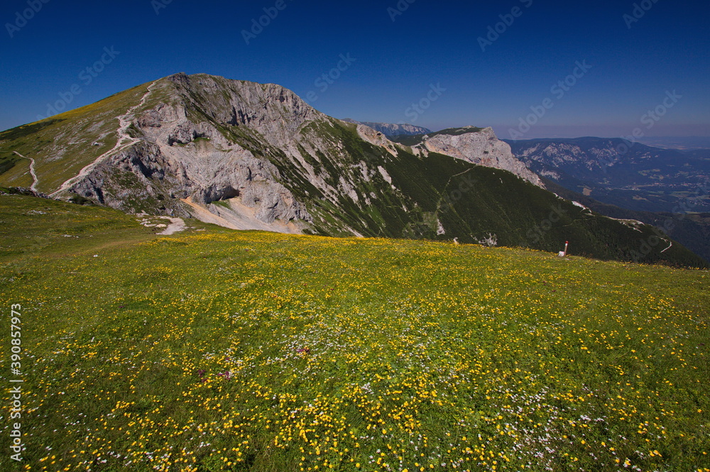 Mountain Predigtstuhl on the Rax,Austria,Europe
