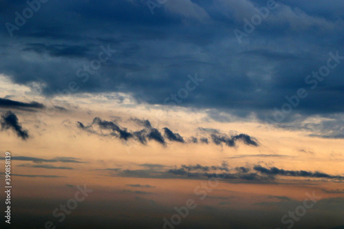 clouds on horizon with different shapes. nice backgrounds with copy space.