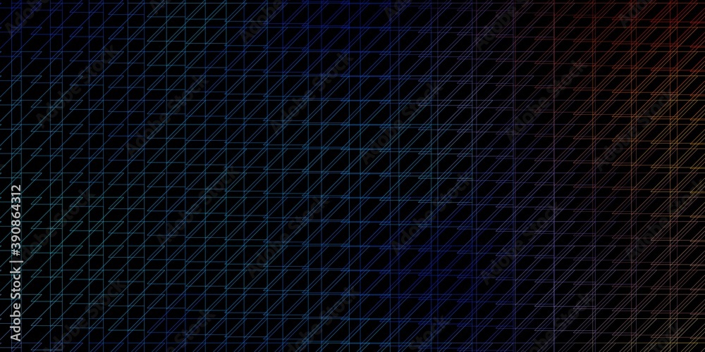 Dark Blue, Yellow vector backdrop with lines.