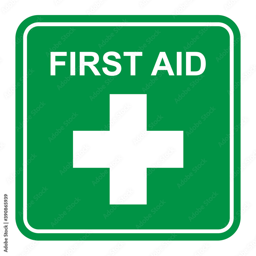 First aid sign, health cross medical symbol, medicine emergency illustration icon, safety design First aid sign, health cross medical symbol, medicine emergency illustration icon, safety design