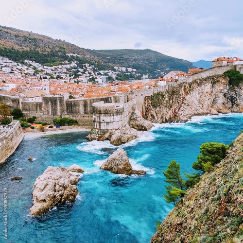 stormy citywalls of Dubravnik photo