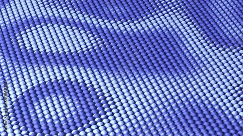 Seamless Loop of Minimal Patterns in Wavy Movements