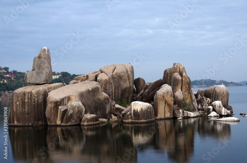 Rocks in Mwanza on the lake Victoria in Tanzania
