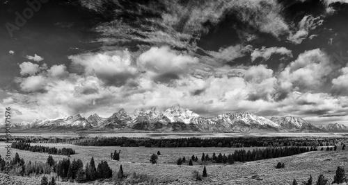 Clouds and Peaks, Grand Teton National Park, Wyoming, Usa, America © JUAN CARLOS MUNOZ