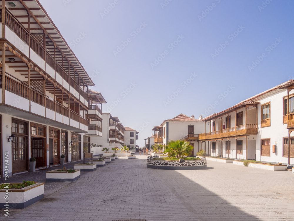 Unusual and very attractive appartments and shops at Los Gigantes, Teneriffe, Canary Islands, Spain