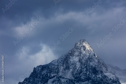 Clouds and Peaks, Grand Teton National Park, Wyoming, Usa, America