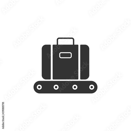 Luggage icon isolated on white background. Baggage symbol modern, simple, vector, icon for website design, mobile app, ui. Vector Illustration