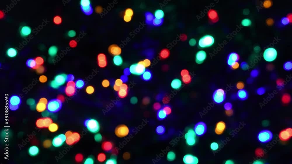 Blurred LED Christmas lights background. Twinkling light sequence Blurred LED Christmas lights background. Twinkling light sequence