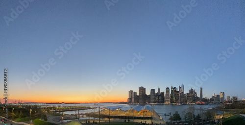 New York Sunset Panorama