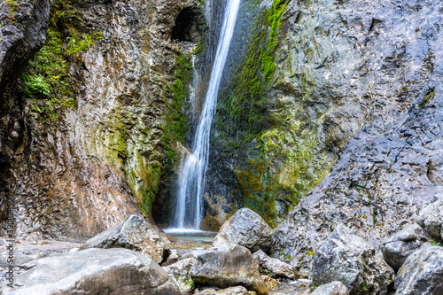 Siklawica Waterfall in Strazyska Valley in Tatra Mountains, Poland. photo
