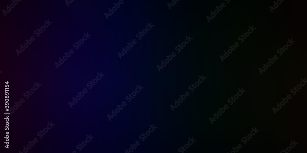 Obraz premium Dark Multicolor vector blurred colorful background.