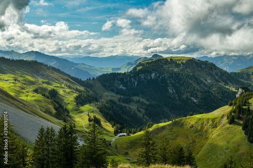 Beautiful mountains as seen from Klewenalp in canton of Nidwalden photo