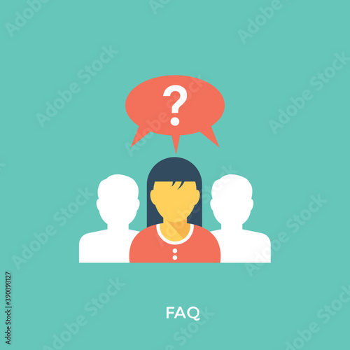 
Faq concept illustration, frequently asked questions 
