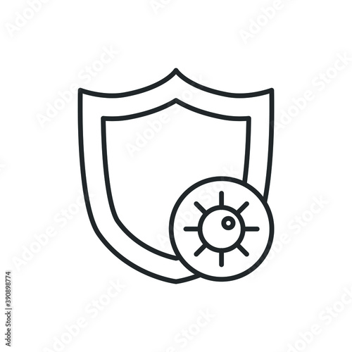 anti virus icon vector illustration