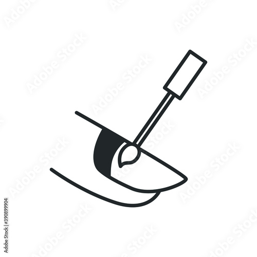 nail paint icon vector illustration