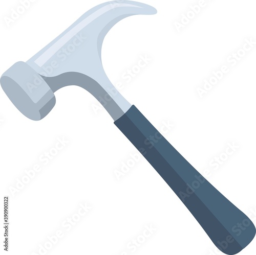 Vector illustration of a hammer emoticon

