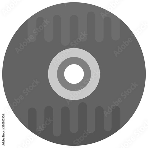 
A simple flat icon design of a compact disk
