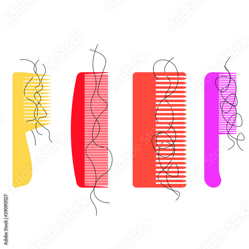 comb hair loss due to baldness