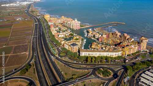 Marina and residential complex Port Saplaya Valencia Spain