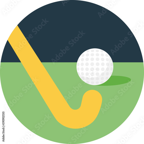 
Flat icon hockey, hockey sticks 
