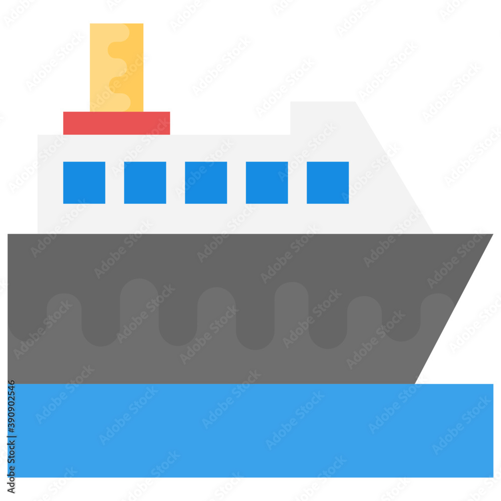 A large size ship used as a public transport through sea
A large size ship used as a public transport through sea