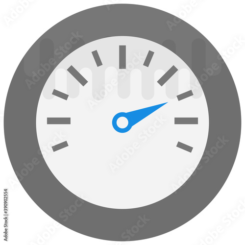 
An image of a speedometer that tells the speed of the specific transport
