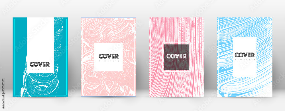 Cover page design template. Hipster brochure layou