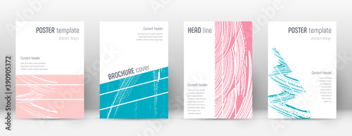 Cover page design template. Geometric brochure lay