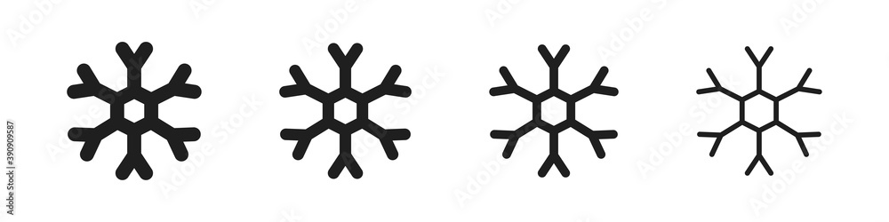Snowflakes icons set. Winter, Christmas and New Year icons. Vector illustration
Snowflakes icons set. Winter, Christmas and New Year icons. Vector illustration