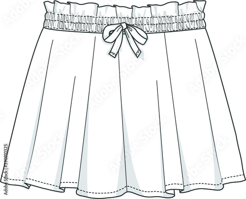 Vector skirt design for girls.