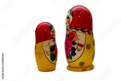 Russian matryoshka with his little matryoshkas photo