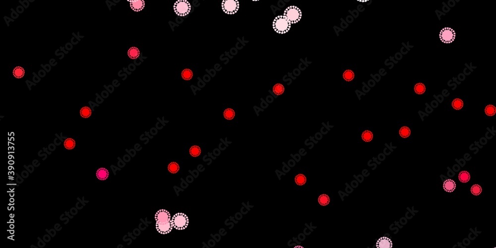 Dark red vector texture with disease symbols. Dark red vector texture with disease symbols.
