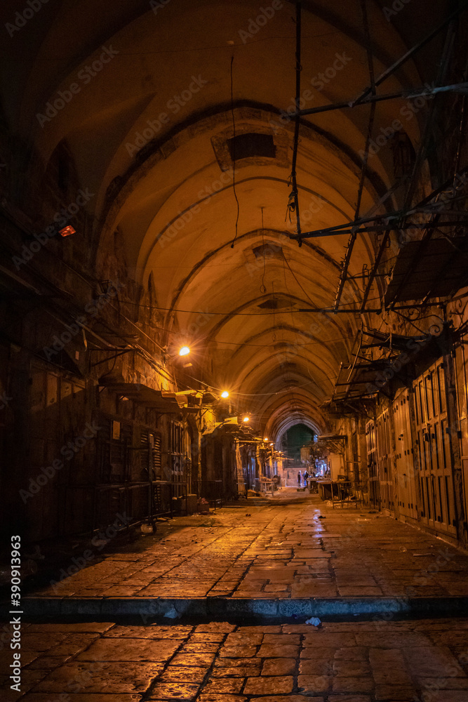 Fototapeta premium jerusalem at warm summer night