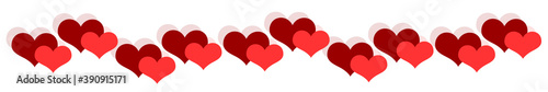 heart beat on a red footer decoration background