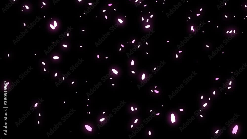 cherry blossom particle animation 