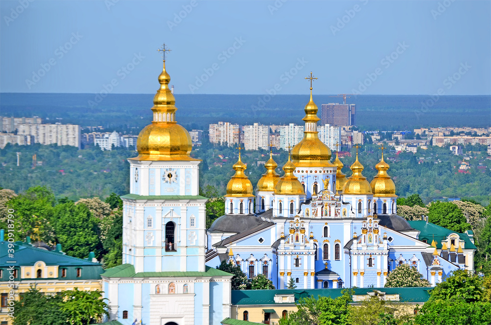 St. Michael's Golden-Domed Monastery opened on May 30, 1999 in Kiev, Ukraine. Original building is the monastery's main church built in 1108-1113 by Sviatopolk II Iziaslavych. Religion cathedral,