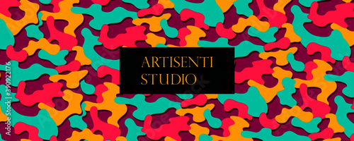 SEAMLESS CAMO PATTERN FOR TEXTILE FASHION HOME INTERIOR DECORATION