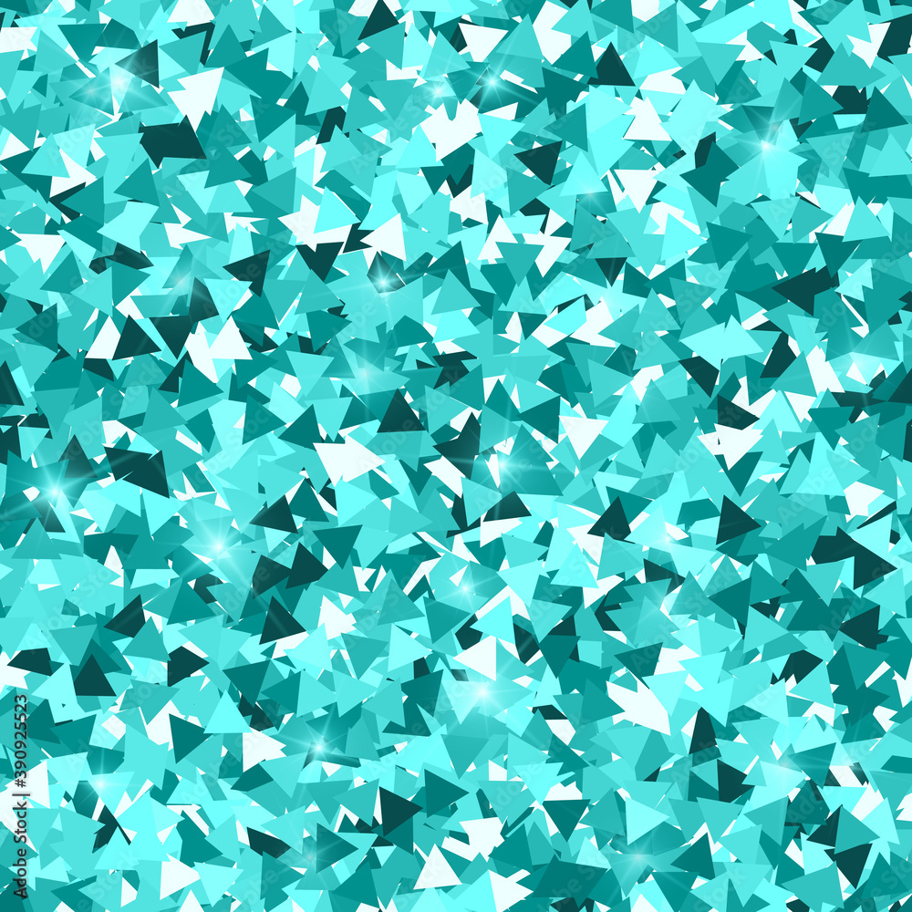 Glitter seamless texture. Adorable emerald particl Glitter seamless texture. Adorable emerald particl