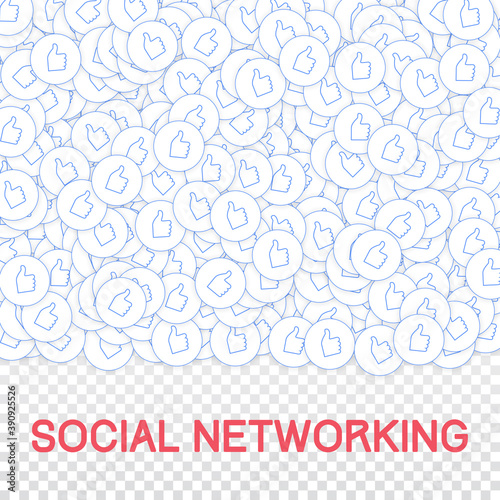 Social media icons. Social networking concept. Fal