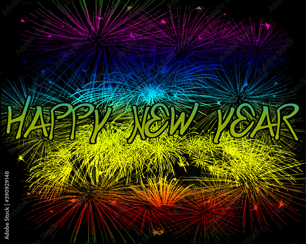 Happy new year colormix background