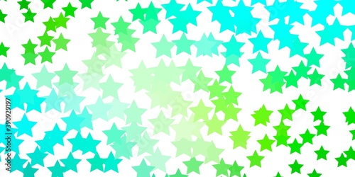 Light Blue  Yellow vector layout with bright stars.