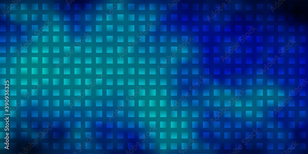 Dark BLUE vector background with rectangles.