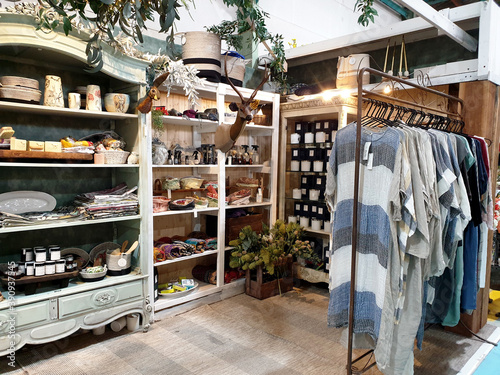Photography BOWRAL, AUSTRALIA - Oct 18, 2020: Small shop, buy local in Market