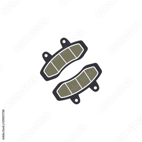 disc brake pads icon vector illustration design template