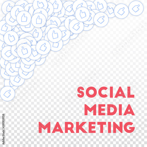Social media icons. Social media marketing concept
